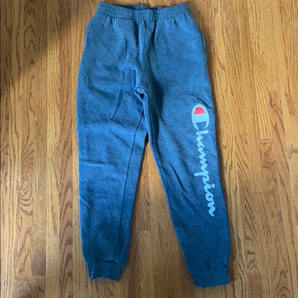 Girls Vertical Logo Champion Joggers